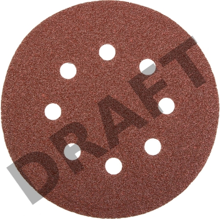 Круг фибровый STAYER MASTER 35452-125-060  8 отверстий велкро P60 125мм 5шт.