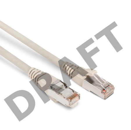 Патч-корд Hyperline PC-LPM-STP-RJ45-RJ45-C6-1M-LSZH-GY Патч-корд F/UTP, экранированный, Cat.6, LSZH, 1 м, серый