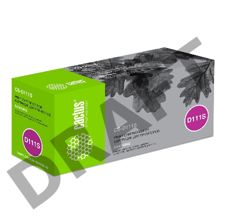 Тонер Картридж Cactus CS-D111S черный для Samsung Xpress M2022/M2020/M2021/M2020W/M2070 (1000стр.)