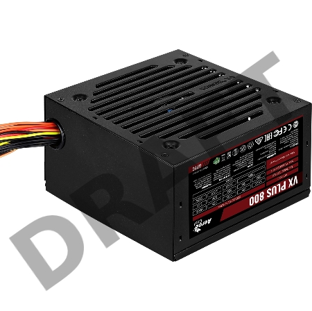 Блок питания Aerocool VX PLUS 800 (ATX 2.3, 800W, 120mm fan) Box