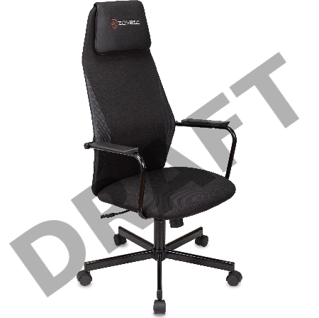 Кресло игровое Zombie ONE черный/карбон текстиль/эко.кожа с подголов. крестов. металл