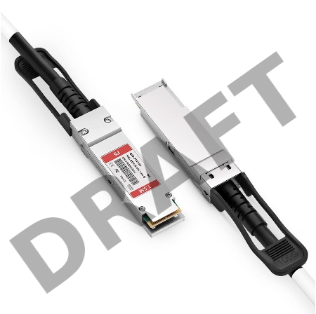 Твинаксиальный медный кабель 1.5m (5ft) FS for Mellanox MCP1600-E01AE30 Compatible 100G QSFP28 Passive Direct Attach Copper Twinax Cable for InfiniBand EDR