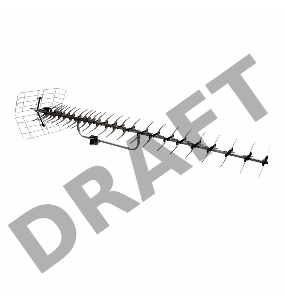 ТB антенна наружная для цифрового телевидения DVB-T2, RX-414-1 REXANT