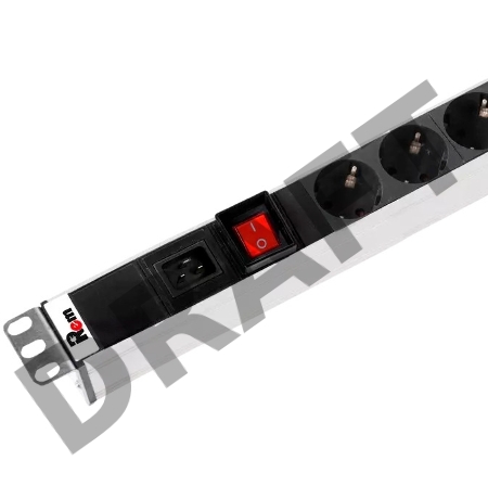 Блок распределения питания Rem R-16-7S-V-440-Z гор.размещ. 7xSchuko базовые 16A EN 60320 С20