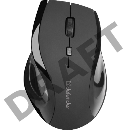 Беспроводная оптическая мышь Defender Accura MM-295 черный [52295] {Беспроводная оптическая мышь, 6 кнопок, 800-1600 dpi}