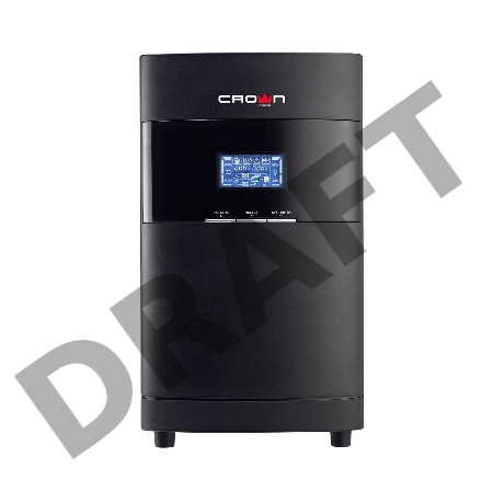 Источник бесперебойного питания CROWN On-Line CMUOA-350-3K EURO 3000VA/2700W, корпус металл, TOWER, АКБ 6*12V/9AH, PF-0.9, AVR 110-300V, порт RJ-11/45+USB/RS-232, EPO, розетки 4*EURO, входной кабель 2 м, вентилятор охлаждения, автомат, слот для SNMP, порт