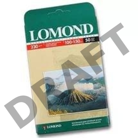Фотобумага Lomond 0102035 10x15/230г/м2/50л./белый глянцевое для струйной печати