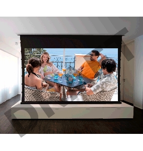 Экран Cinema S'OK SCPSMC-266x150ED45 Pro 120'' 16:9 для встраивания в потолок, моторизованный, с боковым натяжением, Anti Light, белый корпус, ED 45см