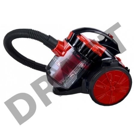 Пылесос Centek CT-2531 (красн/черн) мультициклон 1800/350Вт, стакан 1,5 л, телескоп металл. трубка     