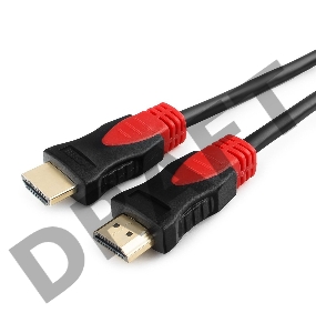 Кабель HDMI Cablexpert, серия Silver, длина 1 м, v1.4, M/M, позол.разъемы, феррит. кольца, коробка