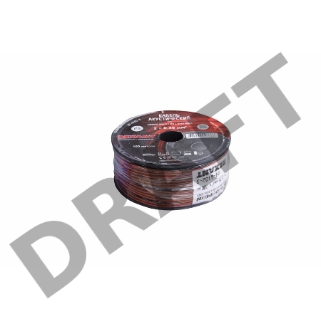 Кабель акустический 2х0,35 мм? красно-черный (бухта 100 м) | 01-6102-3 | REXANT