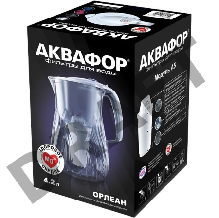 Кувшин Аквафор Орлеан черный 4.2л.