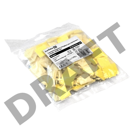 Самоклеющаяся площадка для крепления стяжек ExeGate EX293143RUS STM2525W-100 (25х25 мм, halogen free, -40°C - +85°C, белая, 100 шт)
