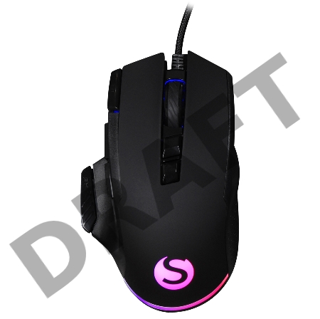 Мышь SunWind SW-M850G черный оптическая (6400dpi) USB для ноутбука (9but)