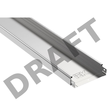 Лоток листовой неперфорированный 300х50 L3000 сталь 0.8мм ИЭК CLN10-050-300-3