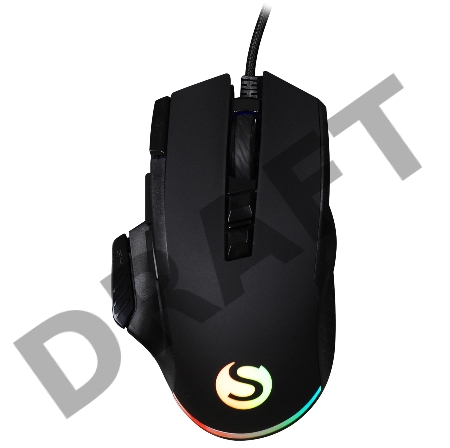 Мышь SunWind SW-M850G черный оптическая (6400dpi) USB для ноутбука (9but)