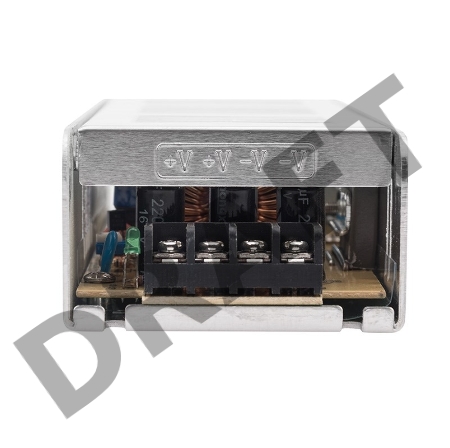 Источник питания  компактный 12 V 16,7 A 200 W с разъемами под винт, без влагозащиты (IP23)