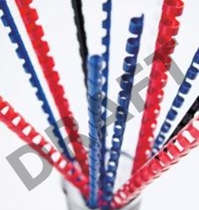 Пружины для переплета пластиковые Fellowes d=8мм 21-40лист A4 синий (100шт) FS-53455