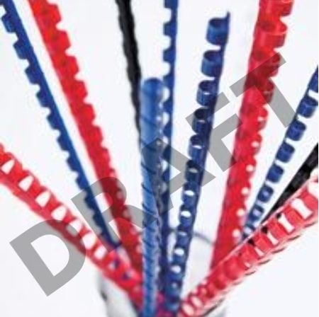 Пружины для переплета пластиковые Fellowes d=8мм 21-40лист A4 синий (100шт) FS-53455