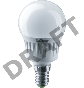 Лампа светодиодная 94 468 NLL-G45-7-230-4K-E14 7Вт шар 4000К белый E14 560лм 176-264В Navigator 94468