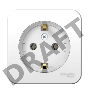 Розетка ОП BLANCA (КОМПАКТ) 16А 250В без шторок с заземл. изол. пласт. бел. SchE BLNRA110111