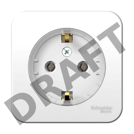 Розетка ОП BLANCA (КОМПАКТ) 16А 250В без шторок с заземл. изол. пласт. бел. SchE BLNRA110111