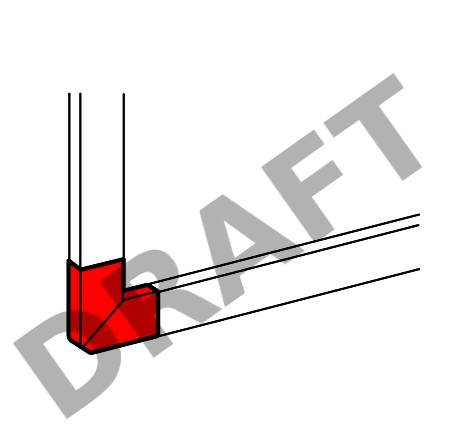Угол плоский 105х50 Legrand