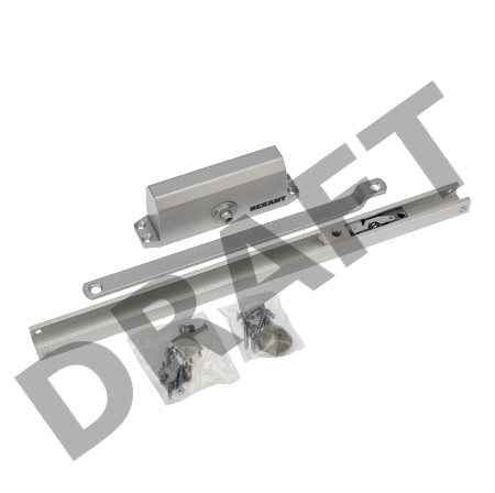 Доводчик дверной со скользящей тягой для установки на дверь весом до 65 кг