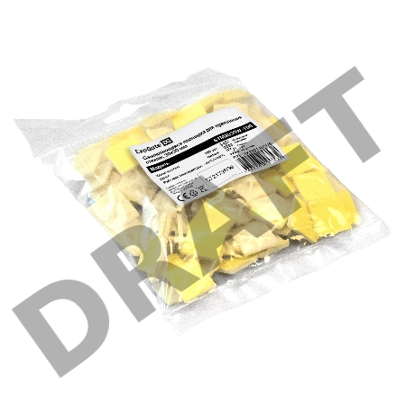 Самоклеющаяся площадка для крепления стяжек ExeGate EX293145RUS STM3030W-100 (30х30 мм, halogen free, -40°C - +85°C, белая, 100 шт)