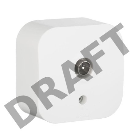 Розетка Quteo  TV БЕЛ Quteo Розетка TV БЕЛ