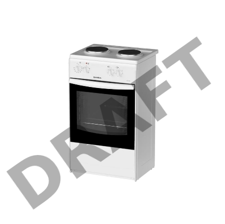 Плита Электрическая Darina S EM 521 404 W, 2-х конфорочная