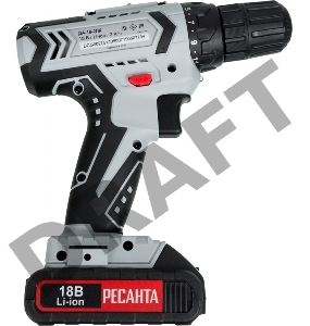 Дрель-шуруповерт Ресанта ДА-18-2ЛК аккум. патрон:быстрозажимной (кейс в комплекте)