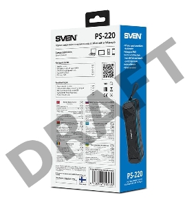 Портативная акустика SVEN PS-220, черный-синий [SV-016470] 