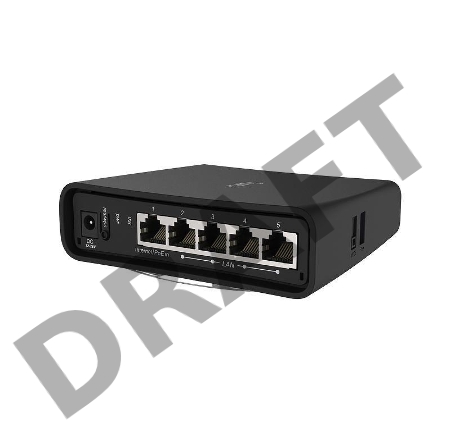 Маршрутизатор 10/100/1000M 5PORT RBD52G-5HACD2HND-TC MIKROTIK