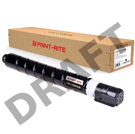 Картридж лазерный Print-Rite TFC902BPRJ PR-CEXV54B C-EXV54B черный (15500стр.) для Canon ImageRunner C3025 MFP/ C3025i MFP