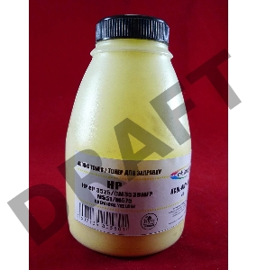 Тонер HP CP 3525/CM3530MFP/M551/M575 Yellow, химический (фл. 140г) B&W Premium (Mitsubishi) фас. России