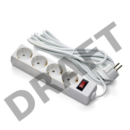 Удлинитель ExeGate EX279399RUS EC-4-1.8W (4 розетки, 1.8м, евровилка, белый)