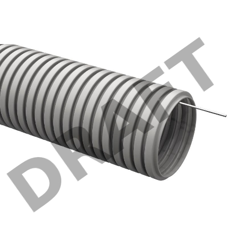 Труба гофрированная ПВХ d16мм с зондом сер. (уп.50м) ИЭК CTG20-16-K41-050I