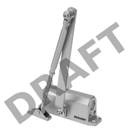 Доводчик дверной для установки на дверь весом до 45 кг