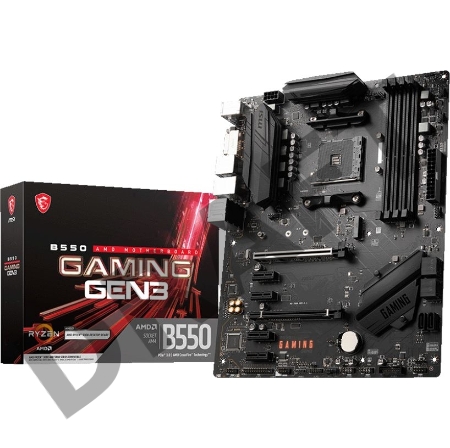 Материнская плата MSI B550 GAMING GEN3 Soc-AM4 AMD B550 4xDDR4 ATX AC`97 8ch(7.1) GbLAN RAID+DVI+HDMI