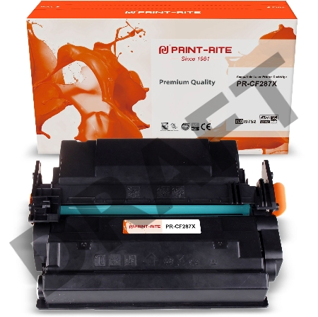 Картридж лазерный Print-Rite TFH098BPU1J PR-CF287X CF287X черный (18000стр.) для HP LJ M506dn/ M506n/ M506x