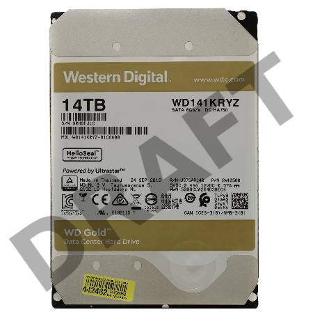 Жесткий диск WD GOLD WD141KRYZ 14ТБ 3,5