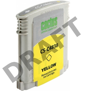 Картридж струйный Cactus CS-C4838 желтый для №11 HP 2000/2500/1000/1100/1200 (29ml)