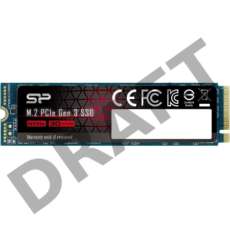 Твердотельный диск 512GB Silicon Power A80, M.2 2280, PCI-E 3x4, [R/W - 3200/3000 MB/s]