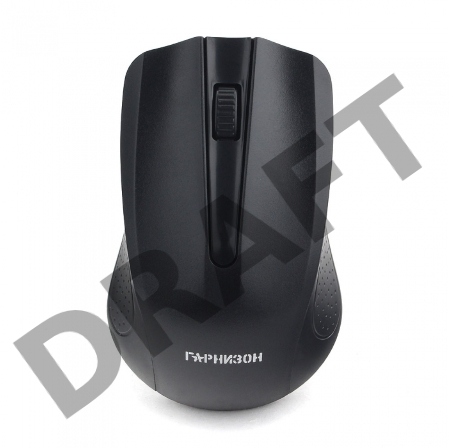 Мышь беспроводная Гарнизон GMW-430, чип X, черный, 1200 DPI, 2 кн.+ колесо-кнопка, блистер