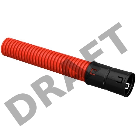 Труба гофрированная двустенная ПНД d50мм красн. (уп.50м) ИЭК CTG12-050-K04-050-R/CTG12-050-K04-050