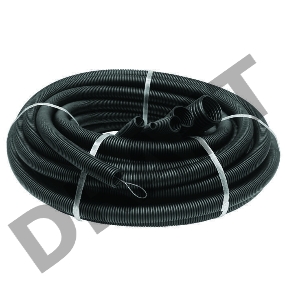 Труба гофрированная ПНД d25мм с зондом черн. (50м) Рувинил 22501