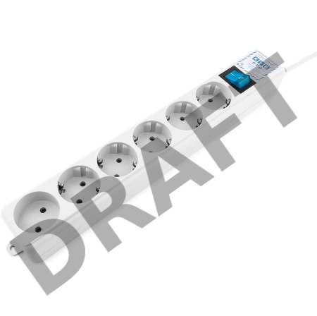 Фильтр-удлинитель PowerCube PRO (SPL(5+1)-16B-P-3M) 3.0 м, LC контур - подавление В/Ч помех, 16А/3,5кВт