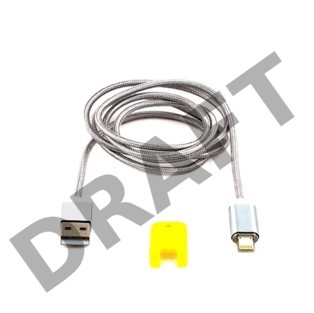 Кабель Cablexpert магнитный USB 2.0 CC-USB2-AMLMM-1M, AM/ iPhone lightning, магнитный кабель, 1м, алюминиевые разъемы, коробка