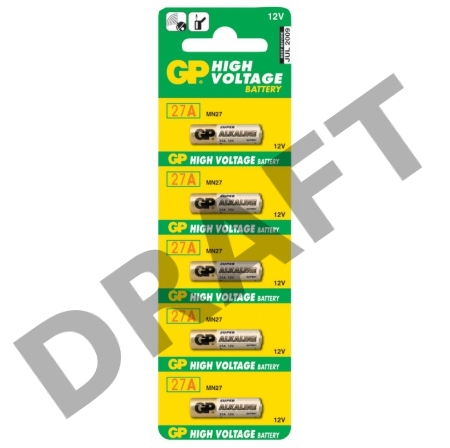 Батарея GP Super Alkaline 27A MN27 (5шт)